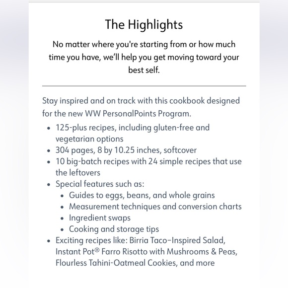WW WEIGHT WATCHERS Personal Points Cookbook - Picture 9 of 11